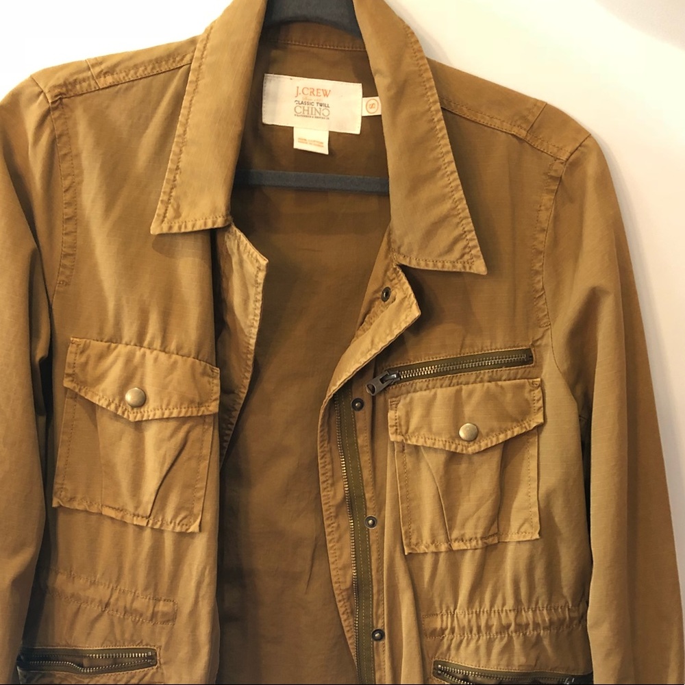 JCrew Classic Twill Chino Military Jacket